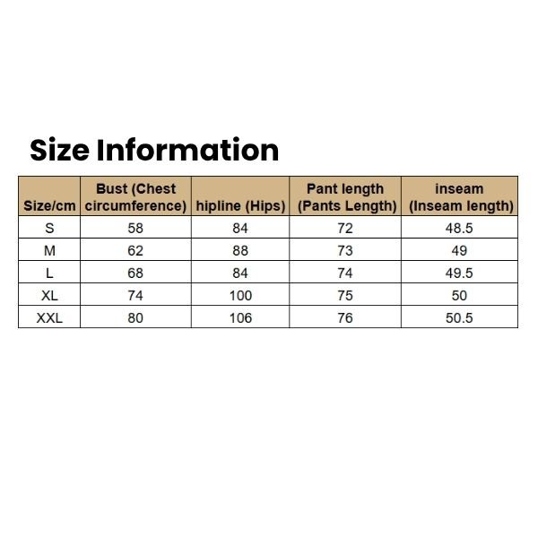 Size Information Women's Lycra  Wet Look Leggings