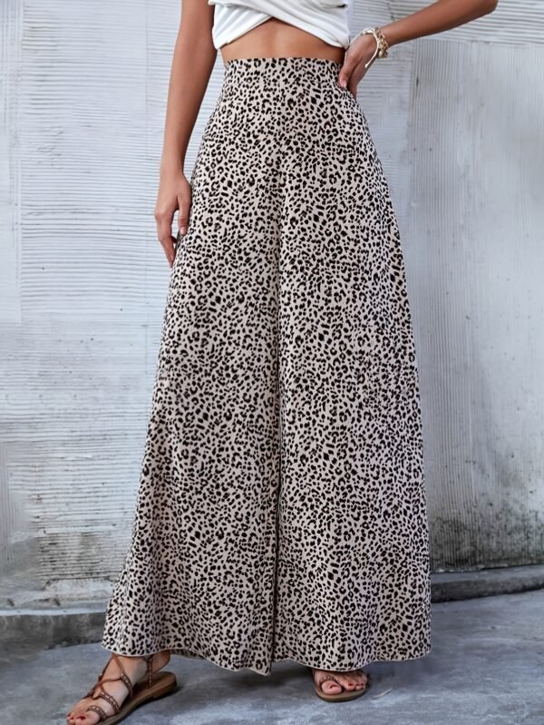 High Waist Loose Big Leg Swing Women's Casual Trousers