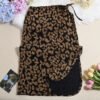 Women's PU Blend Midi Skirt