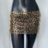 Miniskirt Metal Sequins Lace-up Skirt