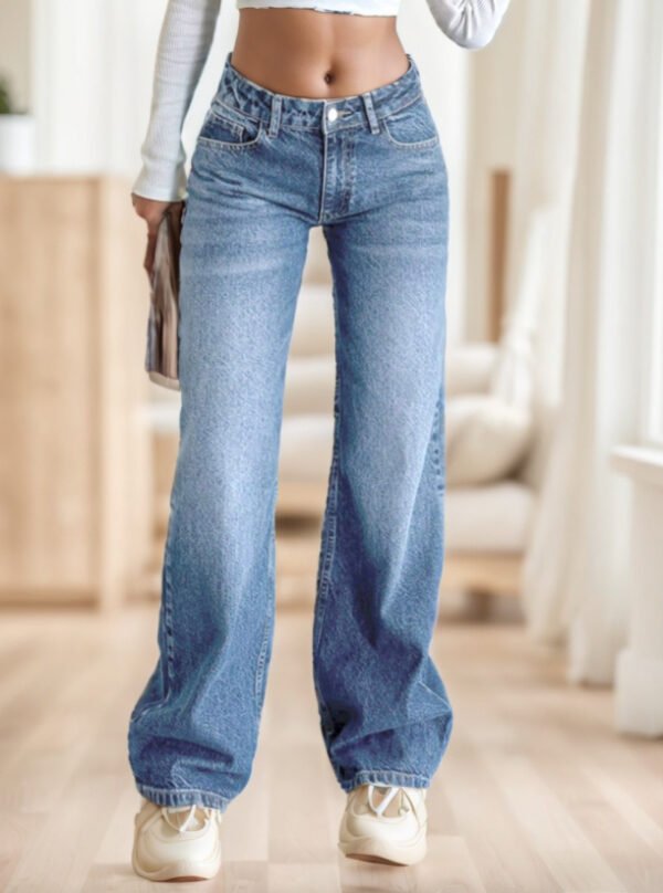 Women's Cotton Casual Straight Jeans