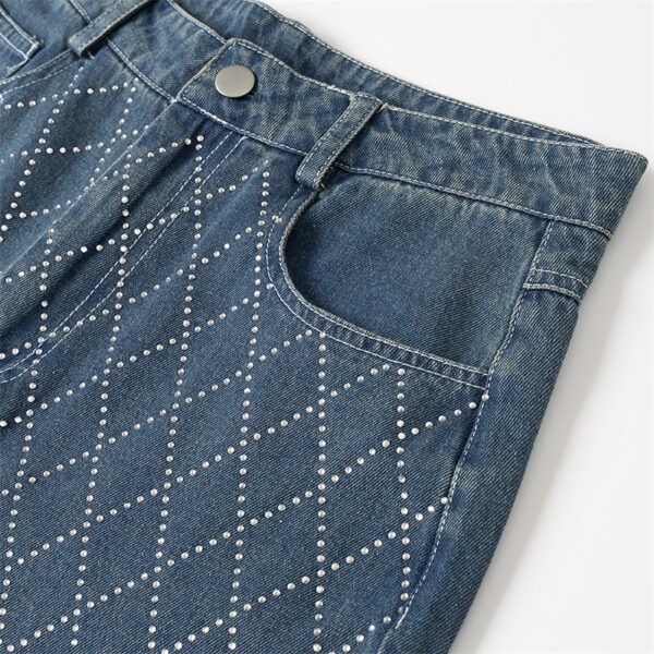 Women's Fashion Diamond Jeans
